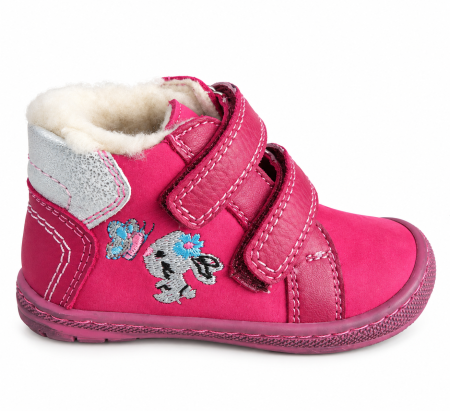 Ghete - Pantofi cu scai pentru fete model cu iepuras