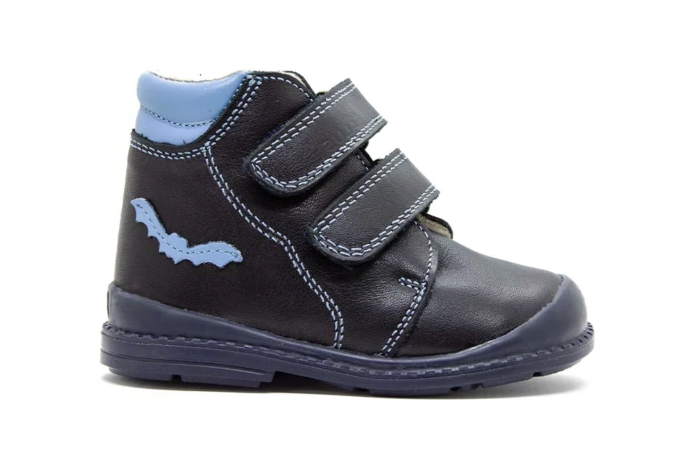 Ghete - Pantofi supinați, căptușite, pentru băieți, model cu băţ