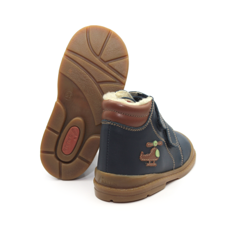 Pantofi supinați, căptușite, pentru băieți, model cu elicopter [3]