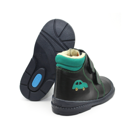 Pantofi supinați, căptușite, pentru băieți, model cu mașinuță [3]