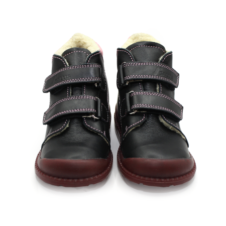 Pantofi supinați, căptușite, pentru fete, model cu pisică [2]