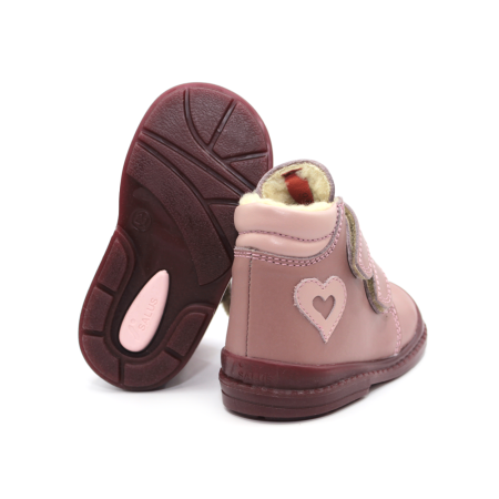 Pantofi supinați, căptușite, pentru fete, model cu inimioară [3]