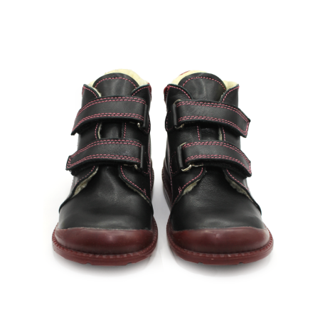 Pantofi supinați, căptușite, pentru fete, model cu floare [2]