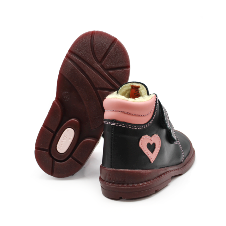 Pantofi supinați, căptușite, pentru fete, model cu inimă [3]