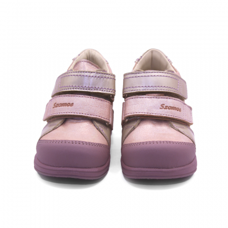 Pantofi supinați, cu scai, pentru fete, model cu floare [2]