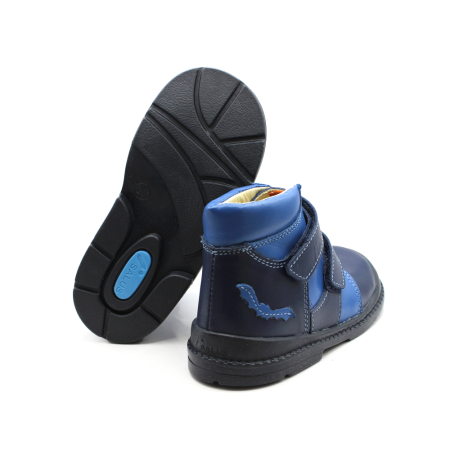 Pantofi supinați, cu scai, Premium Flexi, pentru băieți, model cu liliac [3]