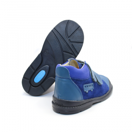 Pantofi supinați, cu scai, Premium Flexi, pentru băieți, model cu bus [3]