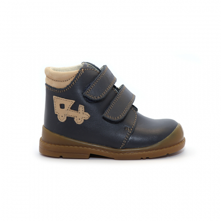 Pantofi - Pantofi supinați, cu scai, Premium Flexi, pentru băieți, model cu trenuleț