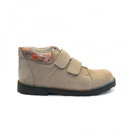Pantofi - Pantofi supinați, pentru fete, cu model floral
