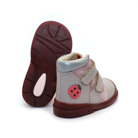 Pantofi supinați, pentru fete, model cu buburuză [3]