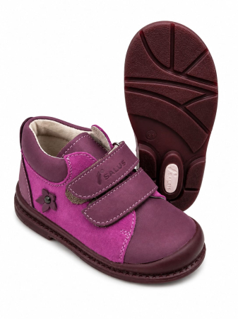 Pantofi supinați, pentru fete, model cu floare [2]