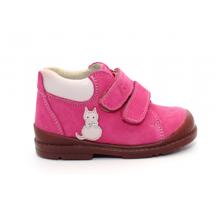 Pantofi - Pantofi supinați, Premium Flexi, pentru fete, model cu pisică