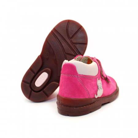 Pantofi supinați, Premium Flexi, pentru fete, model cu pisică [3]