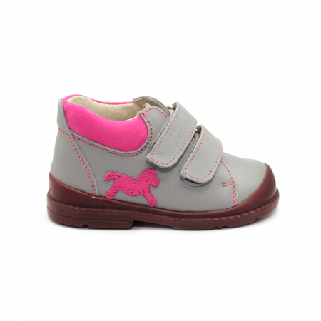 Pantofi - Pantofi supinați, Premium Flexi, pentru fete, cu model de cal