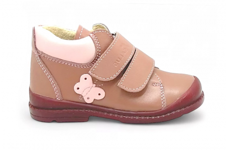 Pantofi supinați, Premium Flexi, pentru fete, cu model de fluture