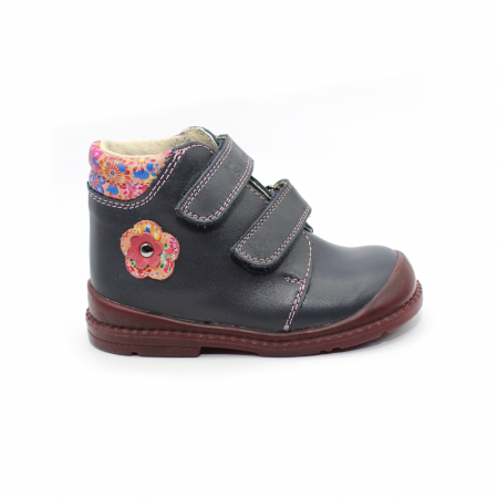 Încălțăminte Salus - Pantofi supinați, Premium Flexi, pentru fete, model cu floare