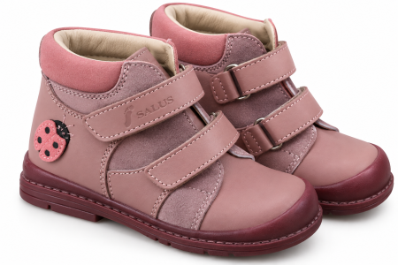 Pantofi supinați, Premium Flexi, pentru fete, model cu buburuză [1]