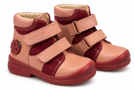 Pantofi supinați, Premium Flexi, pentru fete, model cu buburuză [1]
