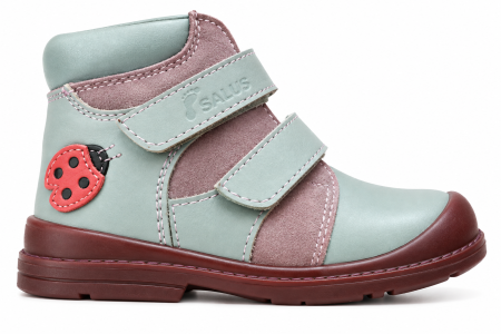 Pantofi - Pantofi supinați, Premium Flexi, pentru fete, model cu buburuză
