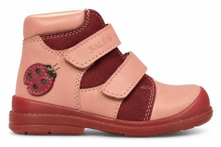 Pantofi - Pantofi supinați, Premium Flexi, pentru fete, model cu buburuză