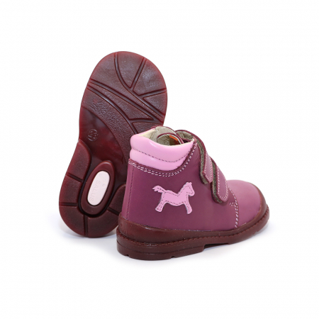 Pantofi supinați, Premium Flexi, pentru fete, model cu cal [3]