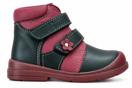 Pantofi - Pantofi supinați, Premium Flexi, pentru fete, model cu floare