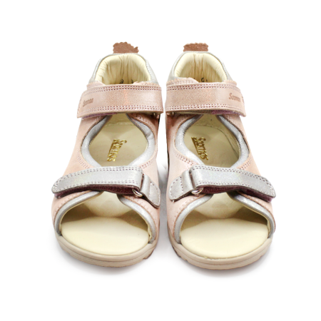 Sandale supinate, cu scai, pentru fete, model cu foare și buburuză [2]