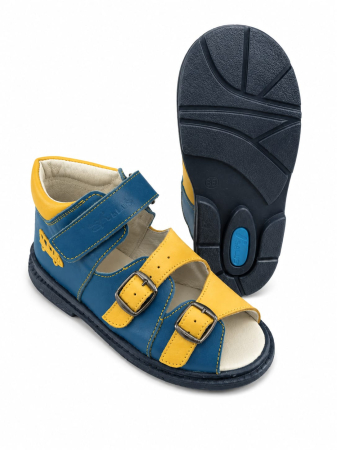 Sandale supinate, maro, albastru [2]