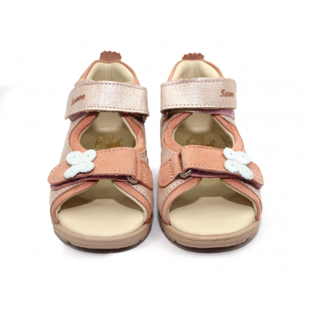 Sandale supinate, cu scai, pentru fete, model cu fluture [2]