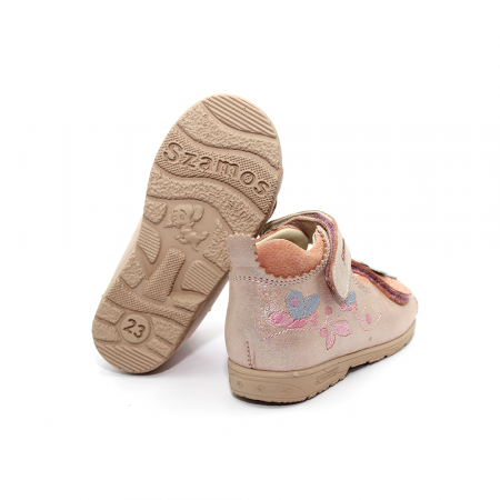 Sandale supinate, cu scai, pentru fete, model cu fluture [3]