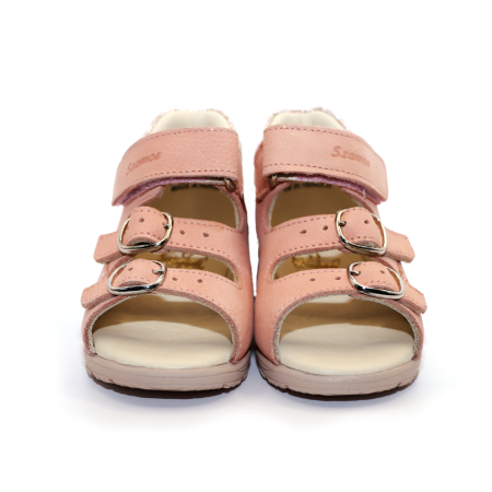 Sandale supinate, cu scai și cataramă, pentru fete, model cu unicorn [3]