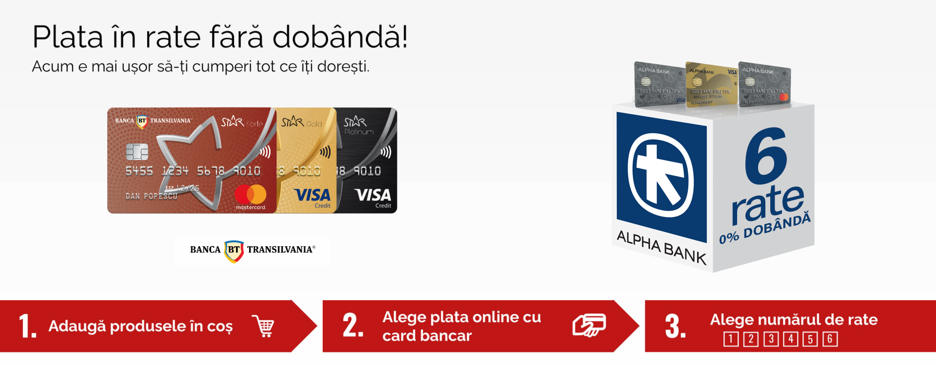 Plata in rate fara dobanda