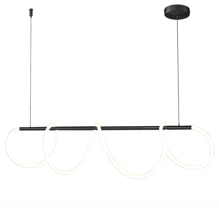 Lampa suspendata LED FANTASIA neagra, 3000k, 2800 lm, lungime 120 cm - STEP INTO DESIGN [3]
