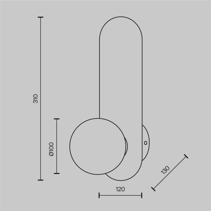 Aplică de perete BAO, auriu/alb, 31 cm - MAYTONI [6]