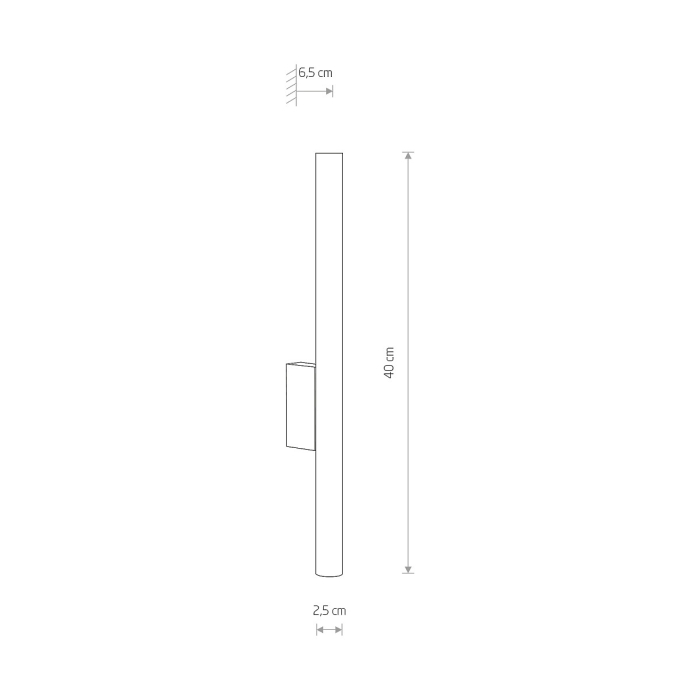 Aplică de perete LASER, negru, 40 cm - Nowodvorski [5]