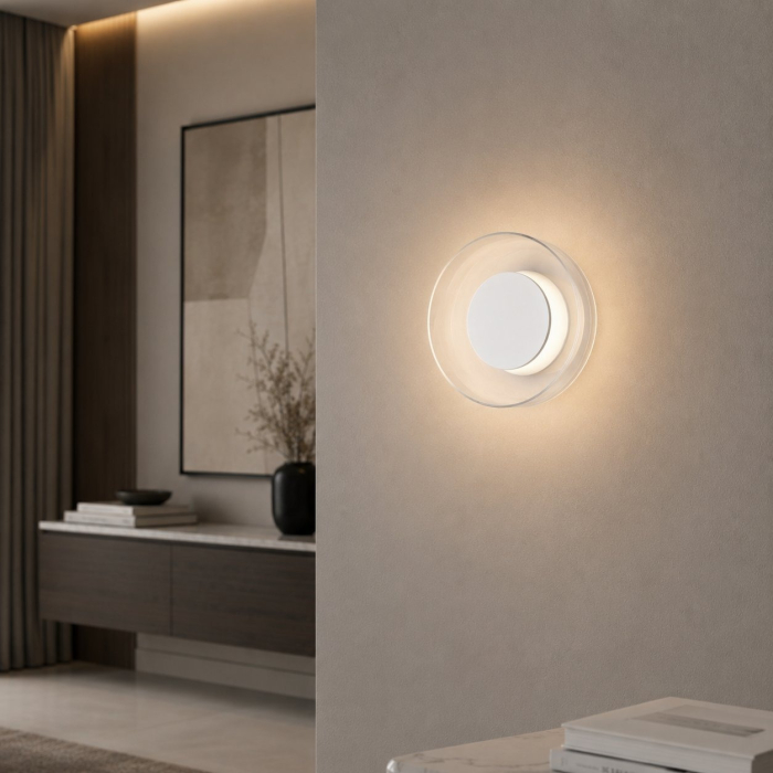 Aplica de perete LED DONUT, alb, 3000K, 18 cm - Step into Design [7]