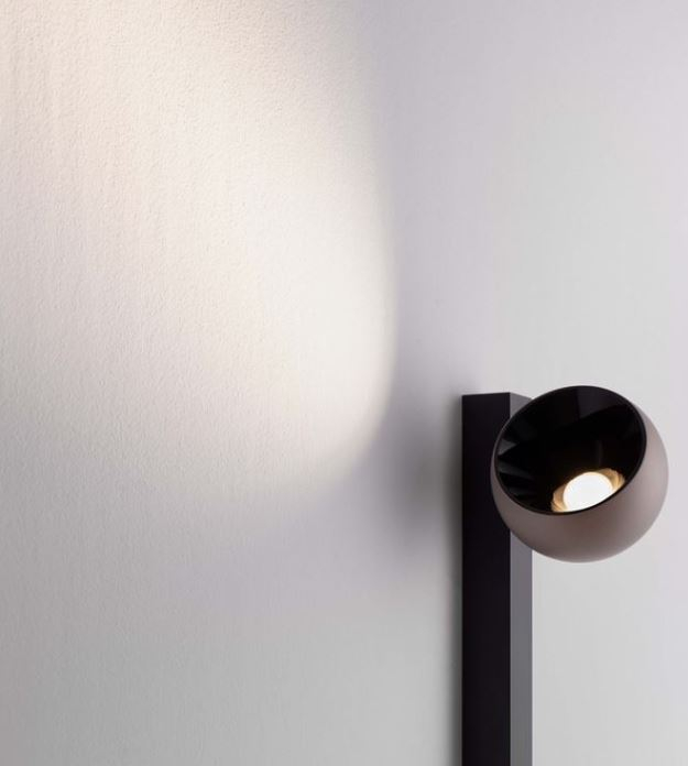 Aplica de perete LED LUSA cu intrerupator, negru/auriu, 3000K, 644 lm, inaltime 26 cm - NOVA LUCE [3]