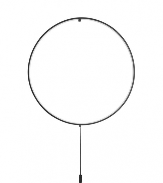 Aplica de perete LED RING cu intrerupator, neagra, 3000K, 1445 lm, diametru 79 cm - NOVA LUCE [3]