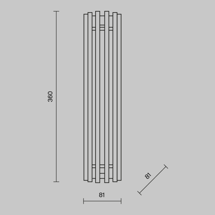 Lampă de perete LED SONATA, alamă, 12W, 3000K, 36 cm - MAYTONI [6]
