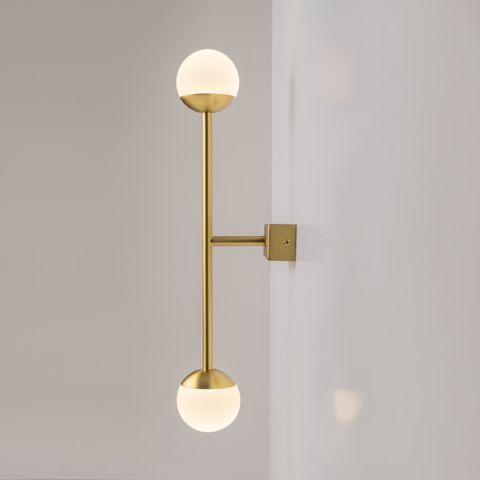 Aplica de perete LED TOUCH, alama/alb, intrerupator touch, 3000K, inaltime 48 cm - MAYTONI [5]
