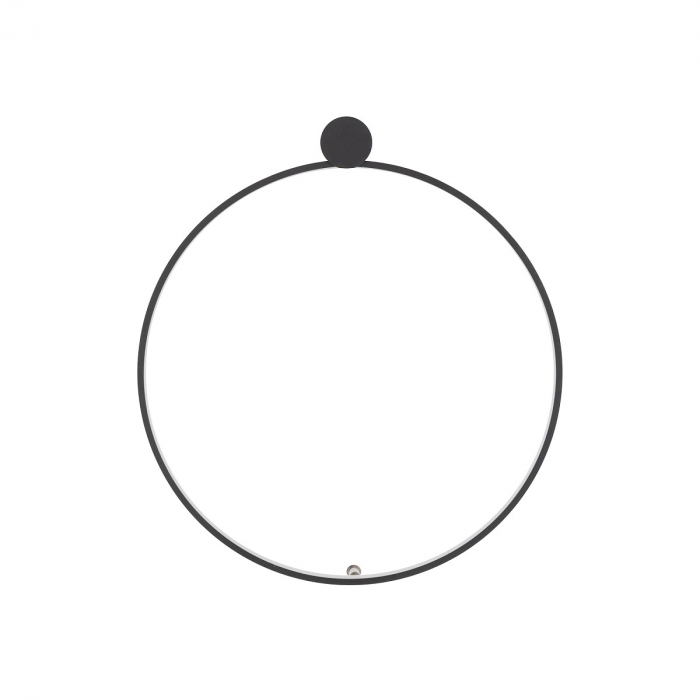 Aplica de perete/tavan LED CIRCOLO, negru, 3000K, 560 lm, diametru 45 cm - NOWODVORSKI [3]