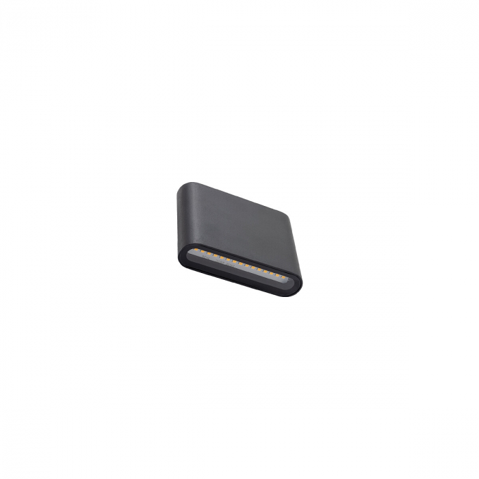 Aplica pentru perete exterior LED SEMI S, negru, 3000K, IP54, flux 300 lm, lungime 11 cm - NOWODVORSKI 11363 [4]