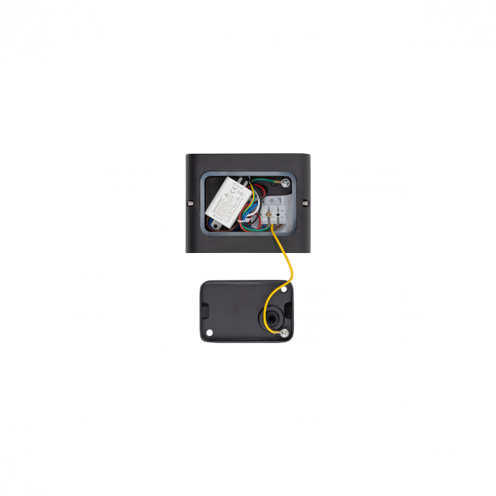 Aplica pentru perete exterior LED SEMI S, negru, 3000K, IP54, flux 300 lm, lungime 11 cm - NOWODVORSKI 11363 [6]