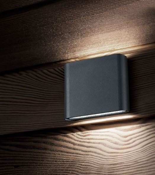 Aplica pentru perete exterior LED SOHO, gri inchis, 3000K, IP54, flux 480 lm, lungime 12 cm - NOVA LUCE 740401 [2]