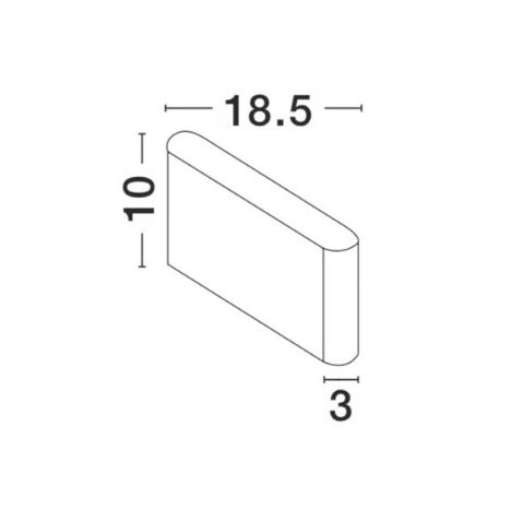 Aplica pentru perete exterior LED SOHO, gri inchis, 3000K, IP54, flux 800 lm, lungime 18.5 cm - NOVA LUCE 740404 [2]