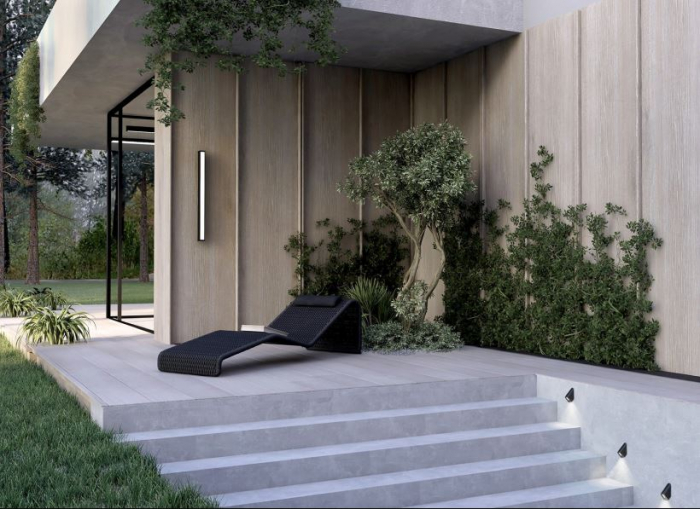 Aplica pentru perete/tavan exterior LED OUTLINE M, negru, 3000K, IP44, 1800 lm, lungime 100 cm - NOWODVORSKI [7]