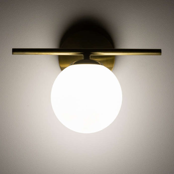 Lampa de perete pentru baie ARALIA, alama/alb, 1*G9, IP44, lungime 25 cm - NOWODVORSKI [7]
