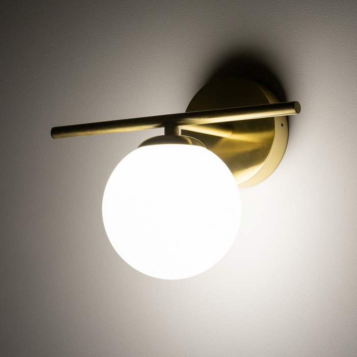 Lampa de perete pentru baie ARALIA, alama/alb, 1*G9, IP44, lungime 25 cm - NOWODVORSKI [2]