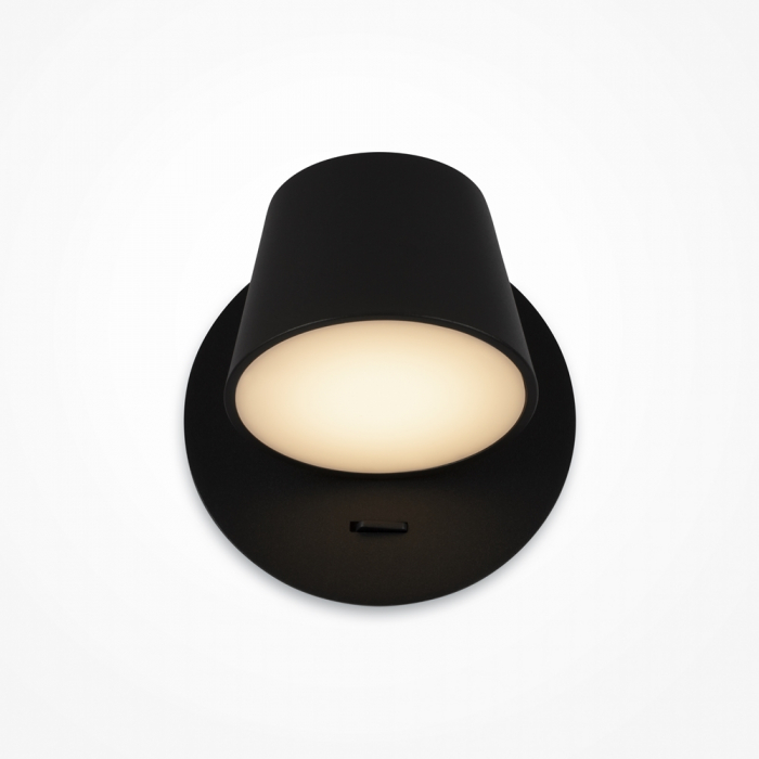 Aplica perete LED PIXEL, negru, 3000K, 350 lm, diametru 9 cm - MAYTONI [1]