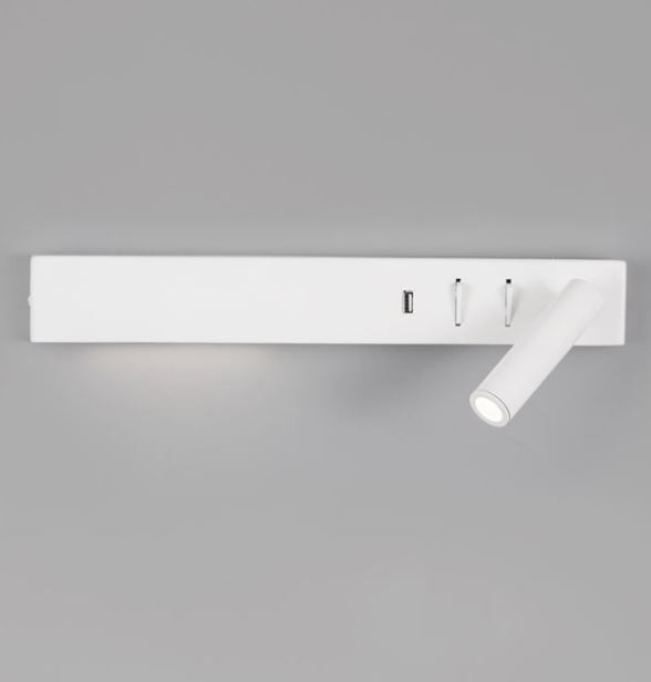 Aplica perete LED VIDA alba, spot dreapta, 3000k, 350 lm, USB, lungime 35 cm - NOVA LUCE [4]